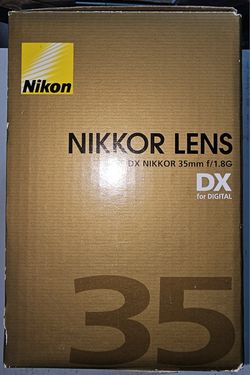 NEW! Nikon AF-S DX NIKKOR 35mm f/1.8G Lens SLR