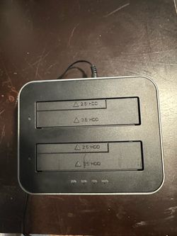 ORICO Hard Drive Docking Station with Offline Clone, Aluminum Alloy Dual Bay USB C to SATA Hard Drive Dock Holder for 2.5 or 3.5 Inch HDD 36TB UASP Su