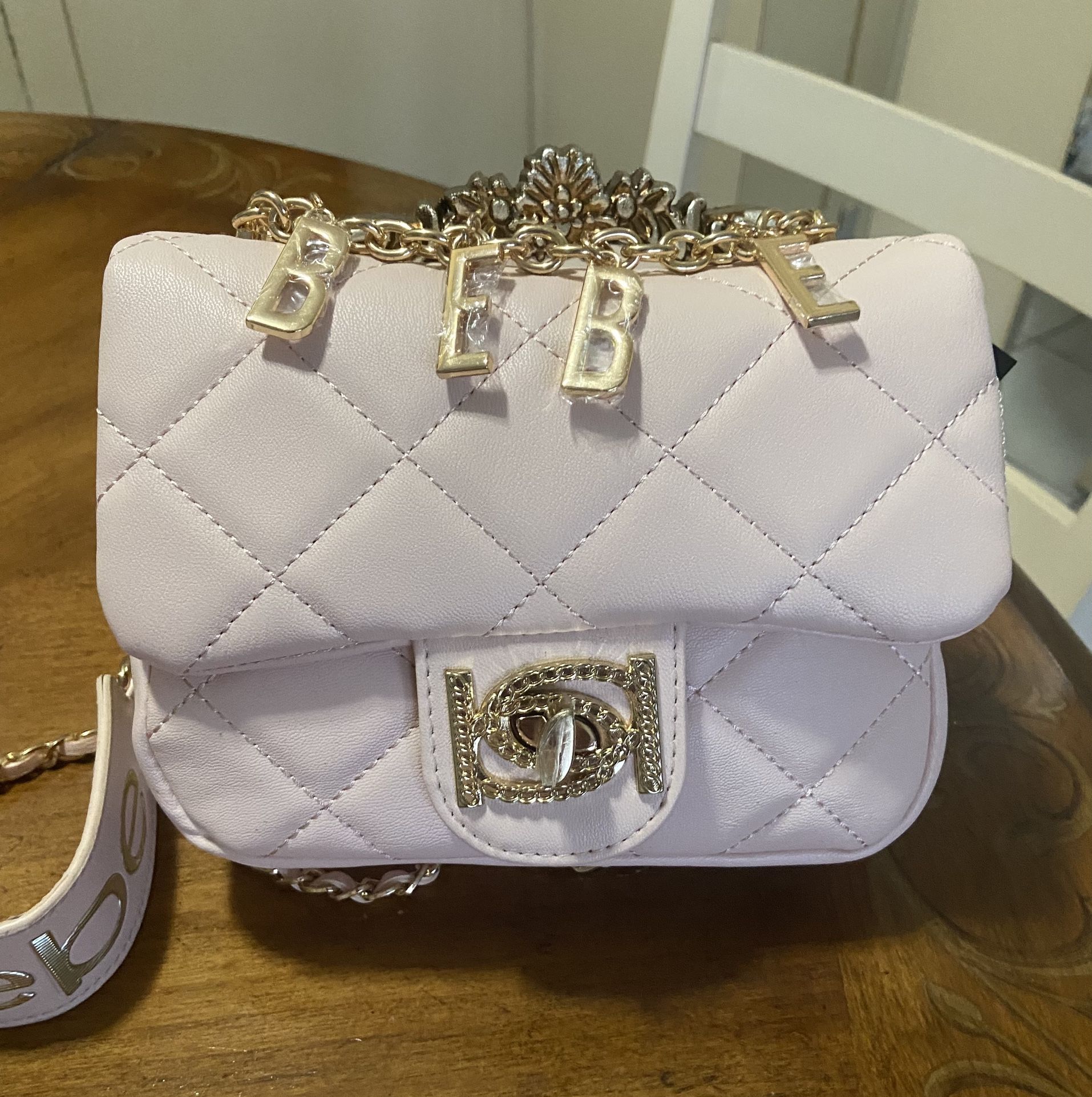 Bebe Pink Crossbody hand Shoulder