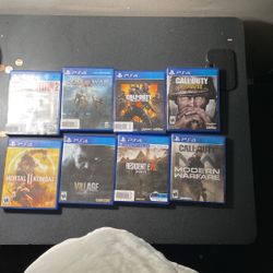 8 Games In Great Condition PS4