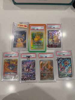 Single and psa lot of Pokemon cards