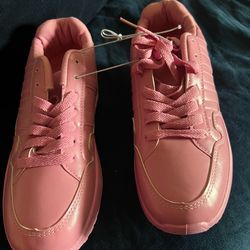 Ladies Pink Sneakers