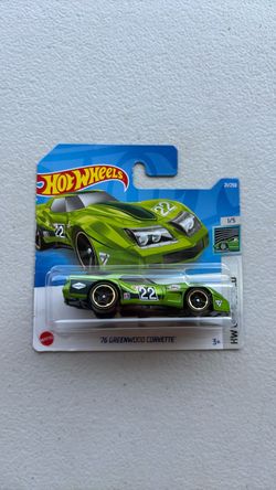 Short carded Hotwheels ‘76 greenwood corvette