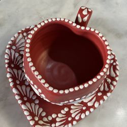 Traditional Heart Mug & plate