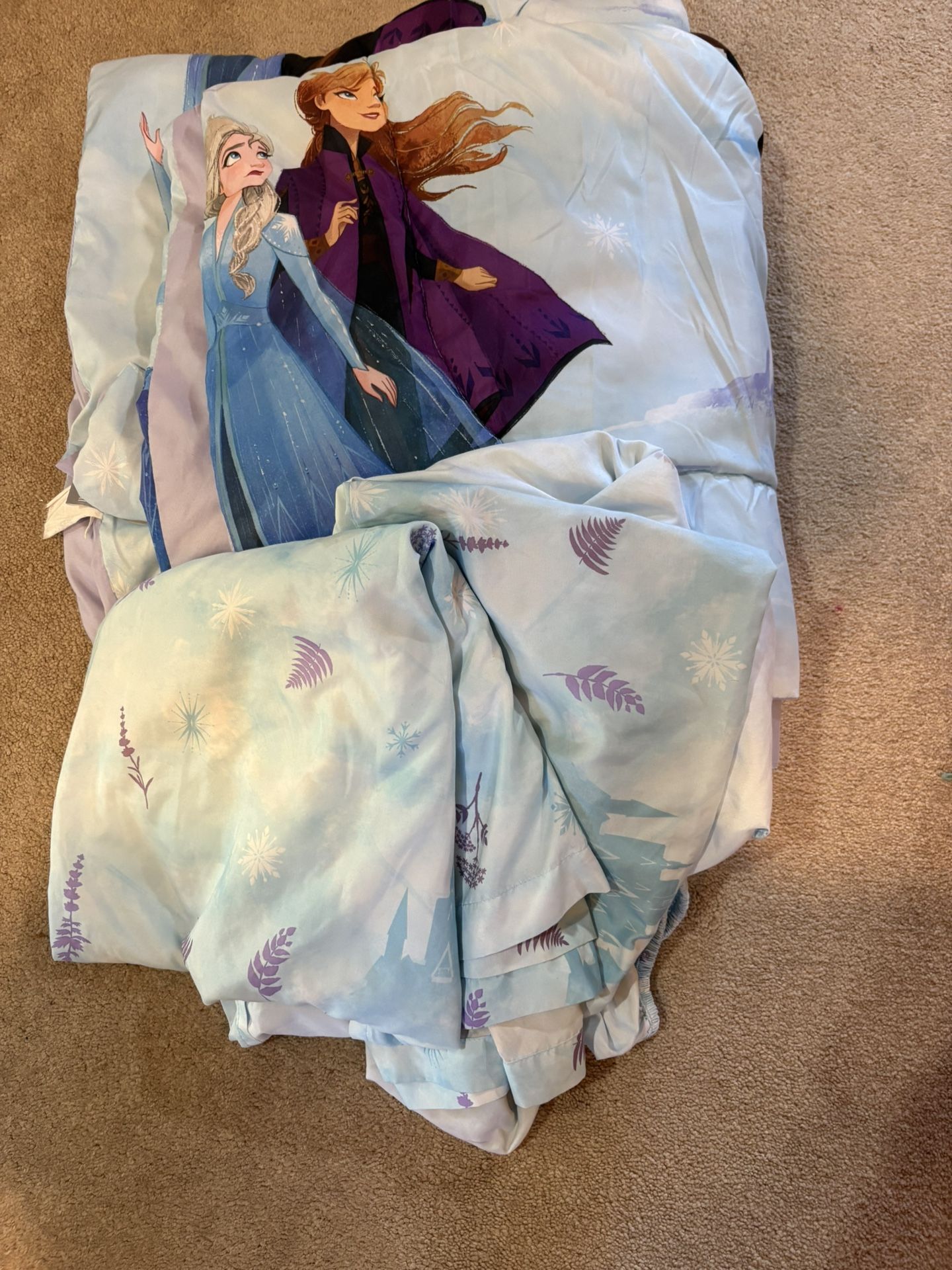 Girls Elsa Blanket And Sheets Twin Size
