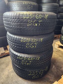 225 60R 18 USED TIRES BRIDGESTONE 2256018 USED TIRES (SET) MOUNT BALANCE INCLUDED