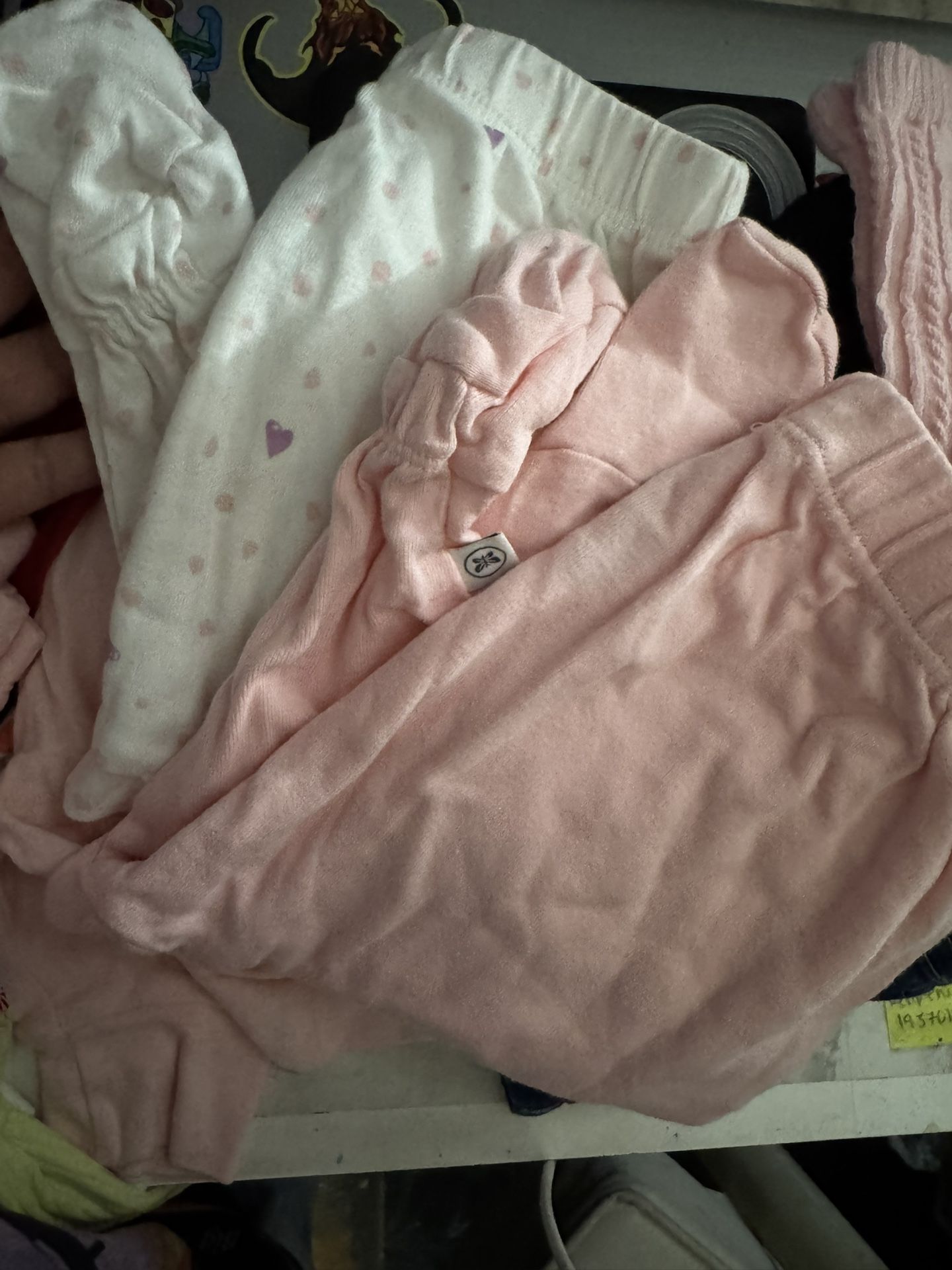 2 Honest Brand Baby Girl Pants 0/3months