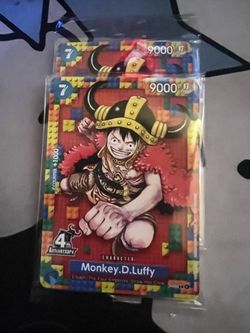 Op17 P-110 4th Anniversary Luffy Promo Card