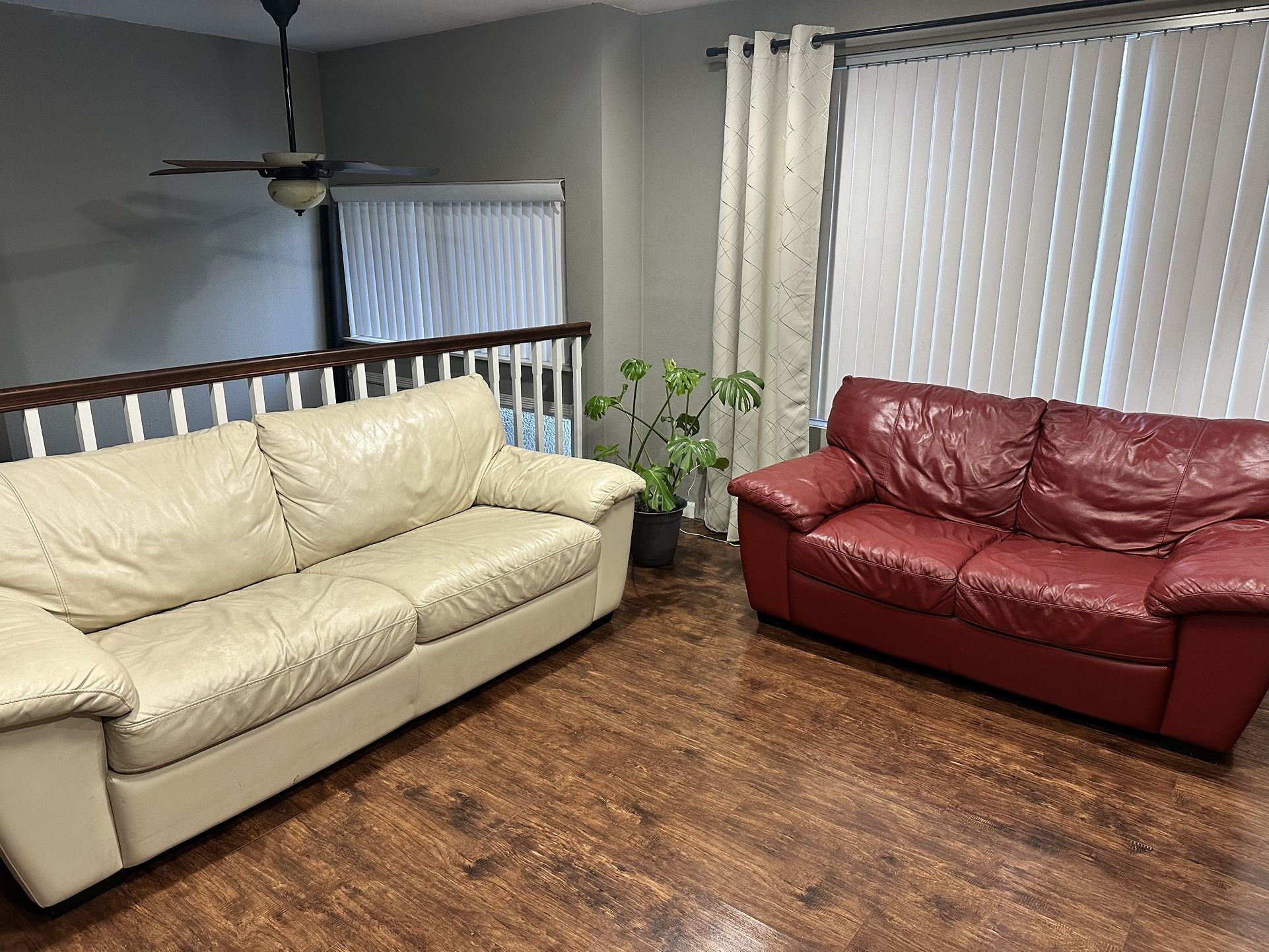 Hide A Bed Sofa And A Loveseat