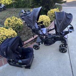 FREE Nuna Baby Cat Seat and Base AND Tandem Stroller for 2 Kids 