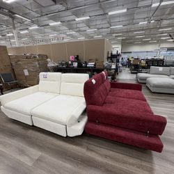 New Sofa Beds With Adjustable Backrest & Armrests 