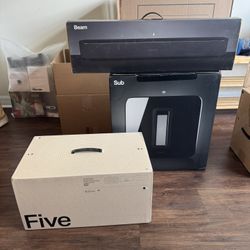 Sonos Kit In Box- 1 Beam - 2 One - 1 Sub - 1 Five 