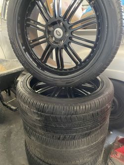 22” Inch Rims Black Set Of 4