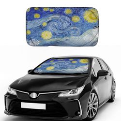 Car windshield sunshade with storage pouch