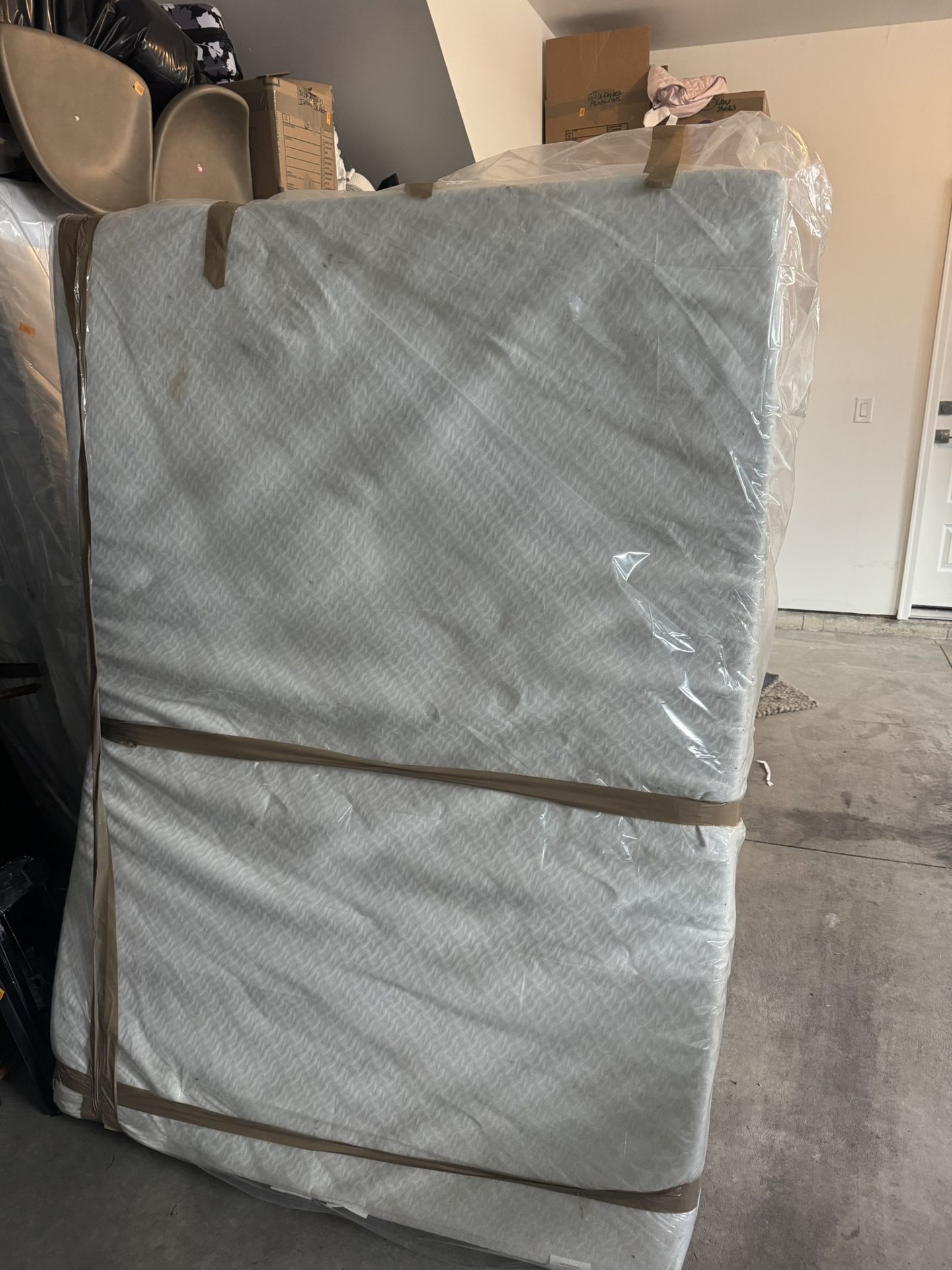 Full Sized Mattress/ Boxspring/ Bed Frame X2