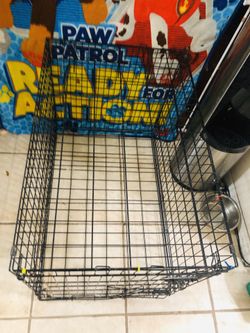 Dog cage. Large metal
