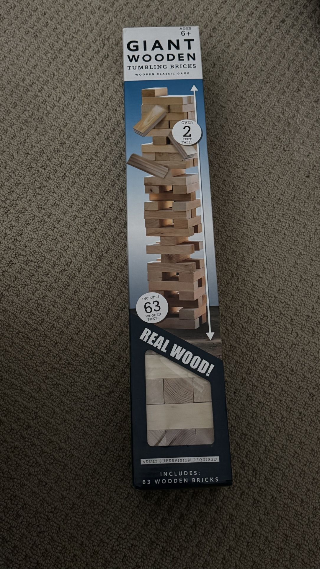 Giant Wooden Tumbling Bricks Wood Block Tower Game