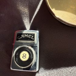 Silver Camel 8 Ball Zippos With One Ashing Tin