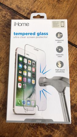 Brand new in sealed package iHome tempered glass for iPhone 6, 6s, 7 or 8