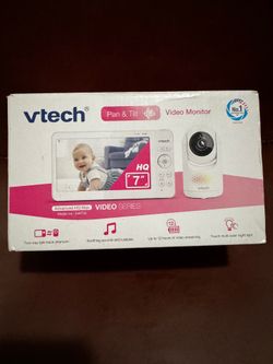 VTech Baby Monitor No WiFi, 7" IPS Screen, 5000mAh 12Hr Battery, 360° PTZ, 4X Zoom, Night Vision