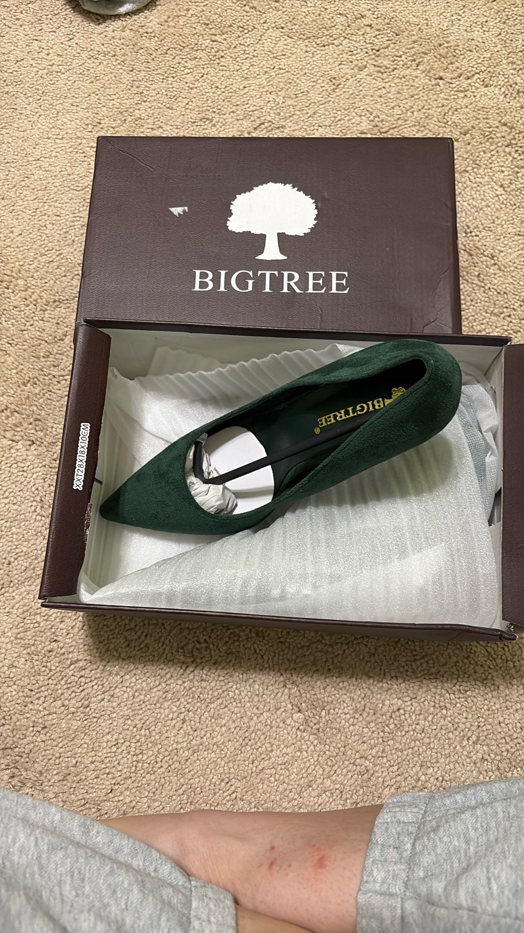 New Green High Heels Size 8