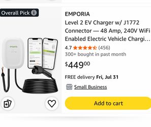 Brand new Emporia Level 2 EV Charger