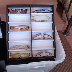 Sunglasses and display cases
