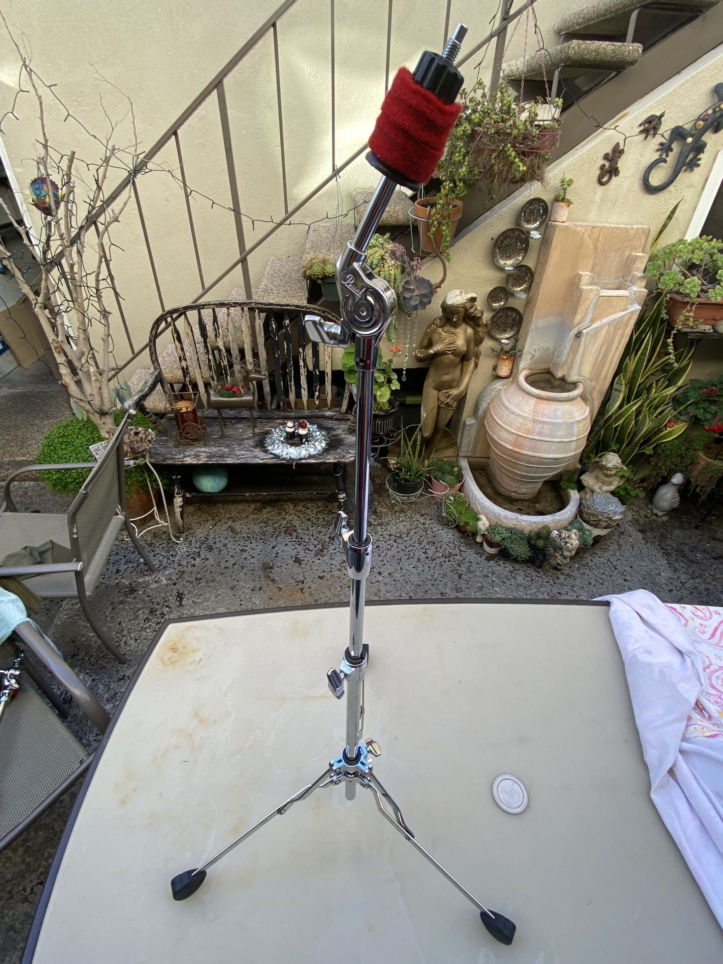 Pearl C150S Lightweight Flat Base Cymbal Stand With Gearless Tilter | Convertible Tripod For Classic Feel