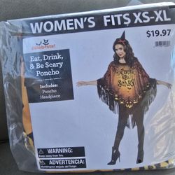 Women's Poncho Halloween Costume 