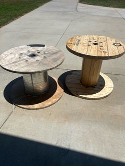 2 New Wooden Spools / Read Below ⬇️ ITS AVAILABLE WHY ASK
