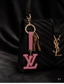 Bag sparkly pink Keychain for bags !!!!