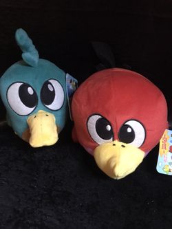 2 Angry/Happy Birds! New! Four colors to choose from pick your 2!
