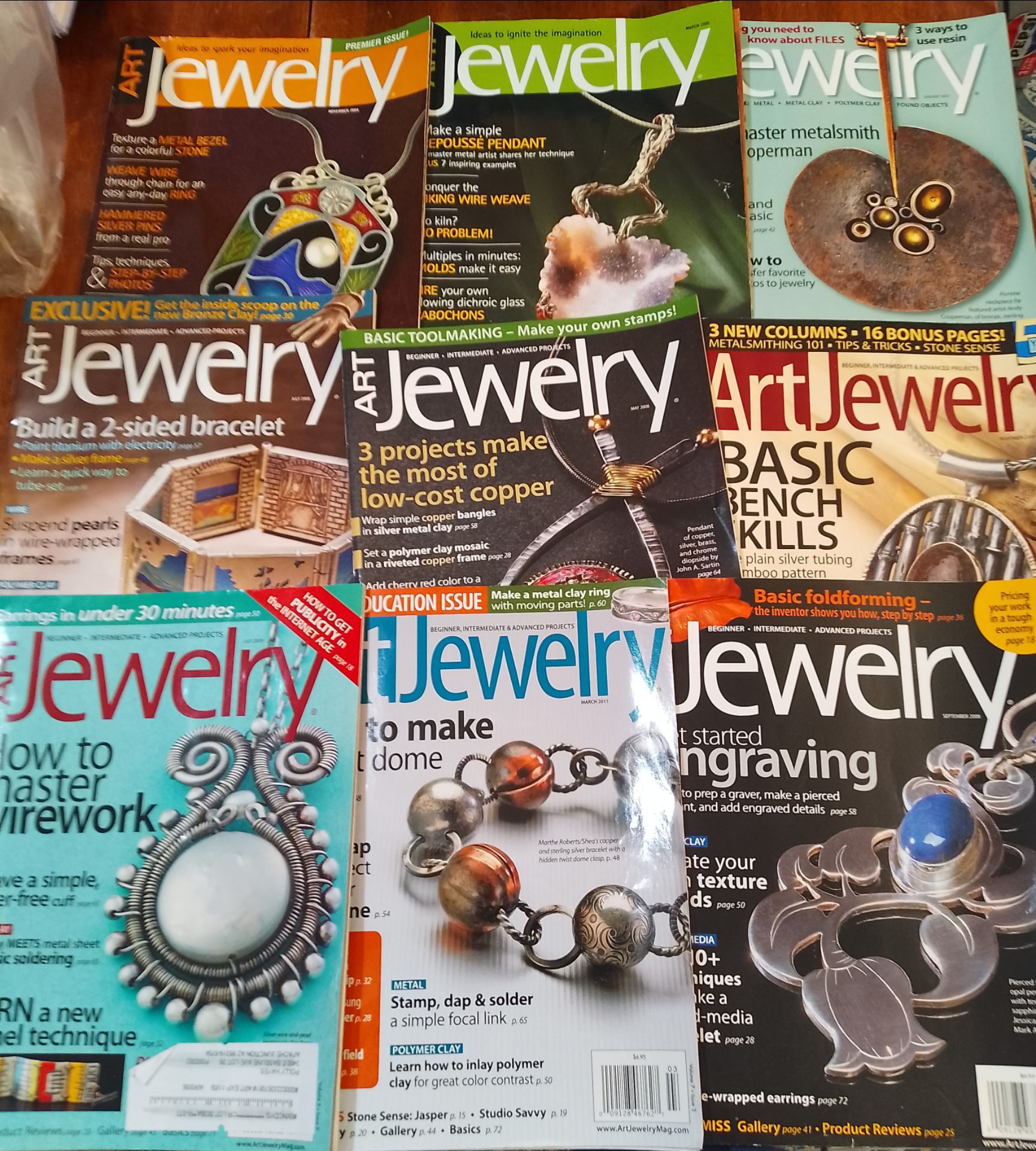 Art Jewelry magazines lot 3