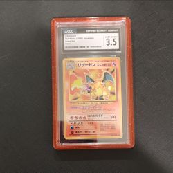 Charizard japenese base set CGC 3.5 with Holo Swirl+ Holo Orb