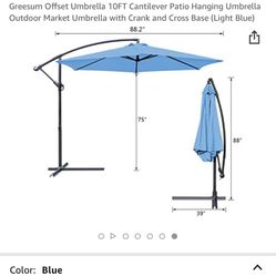 New In The Box Patio Umbrella