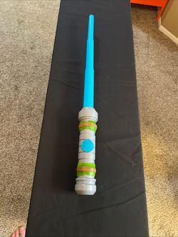 Blue lightsaber toy