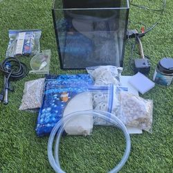 Saltwater Fish Tank. Complete Setup