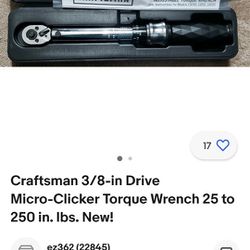 Craftsman Torque Wrench 