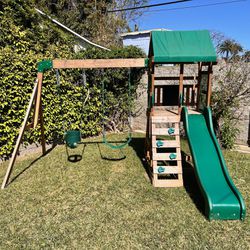 Backyard Discovery Buckley Hill Wooden Swing Slide Playground Set - amazing condition