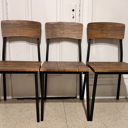 Wood Chairs (3)
