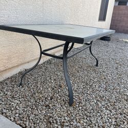 Glass Patio Table