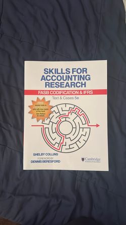 Skills for accounting research, 5e