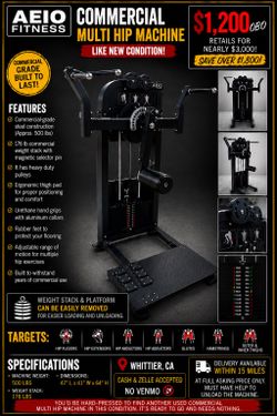 Multi Hip Machine – Like New