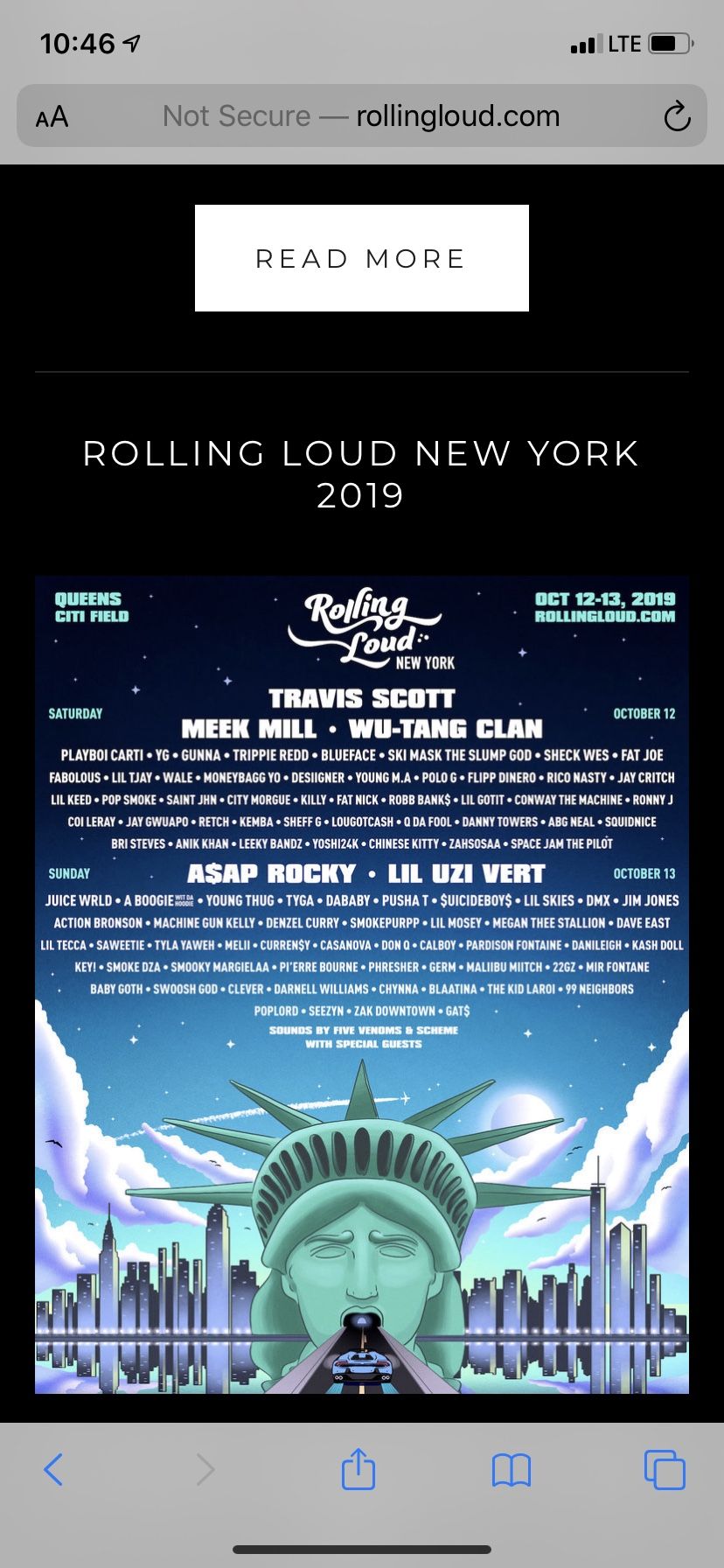 rolling Loud General Admission and Vip Tickets