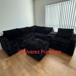 Sectional Sofa With Ottoman 