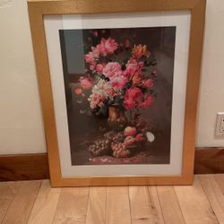 Framed Floral Print