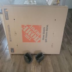 Large TV, pictures or mirror box.