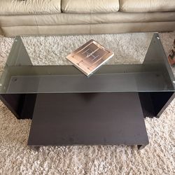Glass coffee table