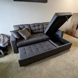 New Sleeper Sectional Couch! Free Delivery 🚚! Financing Available! 