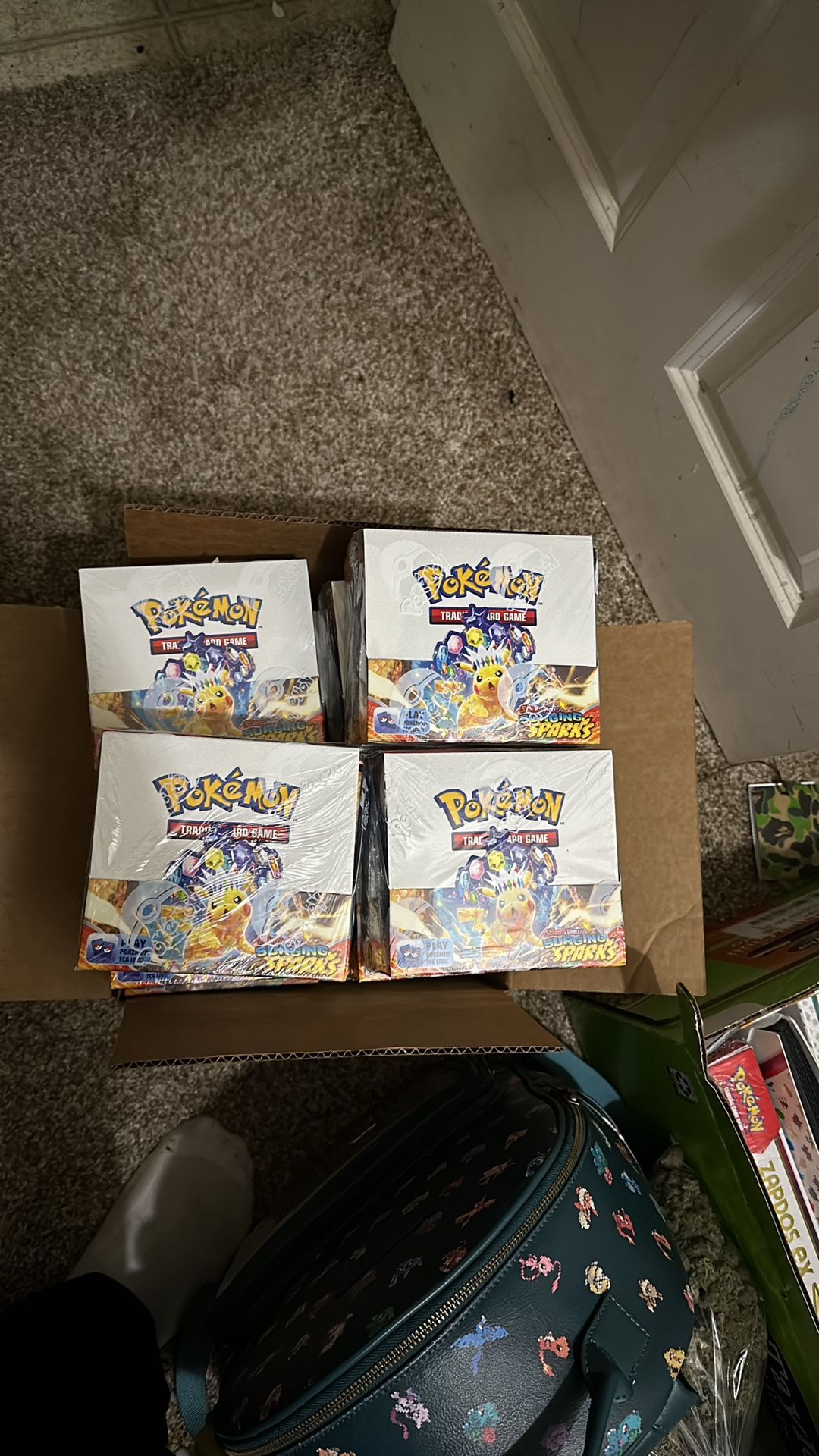 scarlet and violet surging sparks booster box Pokemon Scarlet & Violet Surging Sparks Sleeved Booster Pack main image 1